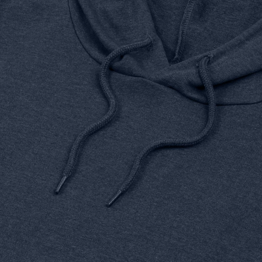 Толстовка с капюшоном унисекс Hoodie, синий меланж, размер XS фото 8