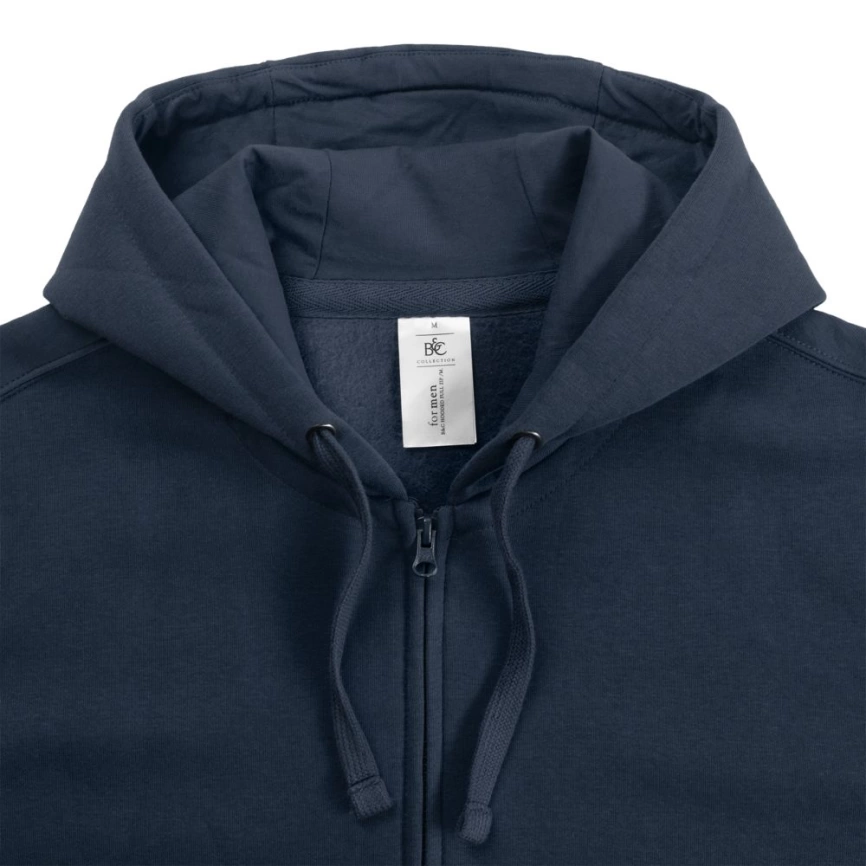 Толстовка мужская Hooded Full Zip темно-синяя, размер S фото 4
