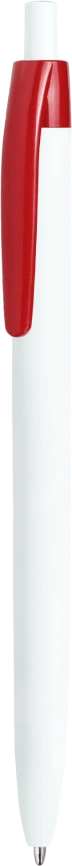Ручка шариковая DAROM, белая с красным фото 1