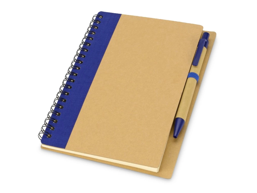 Подарочный набор Essentials с флешкой и блокнотом А5 с ручкой, синий фото 7