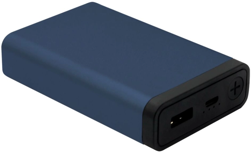 Внешний аккумулятор MeToo  10000 mAh, металлический - Синий HH фото 4