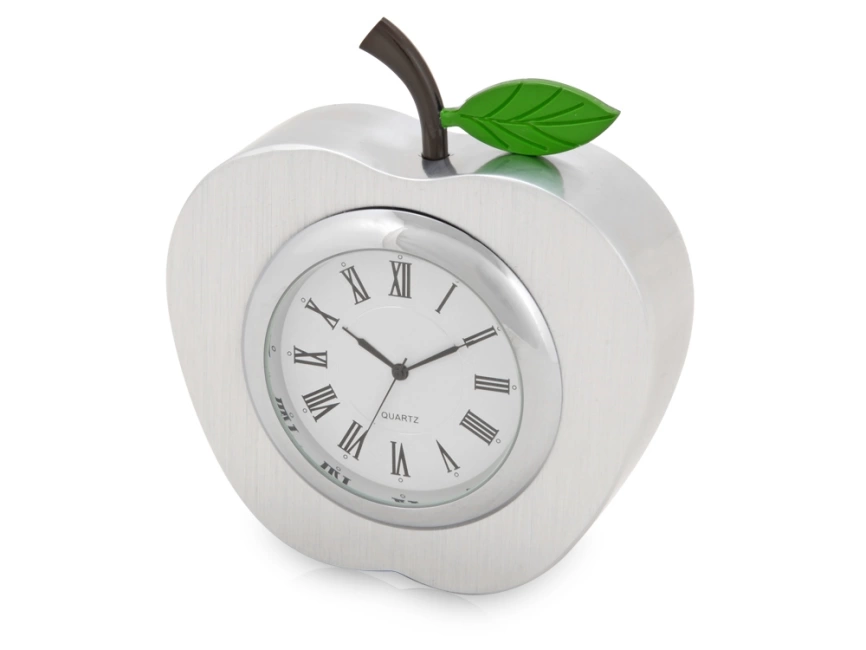 Часы настольные Серебряное яблоко, серебристый фото 1