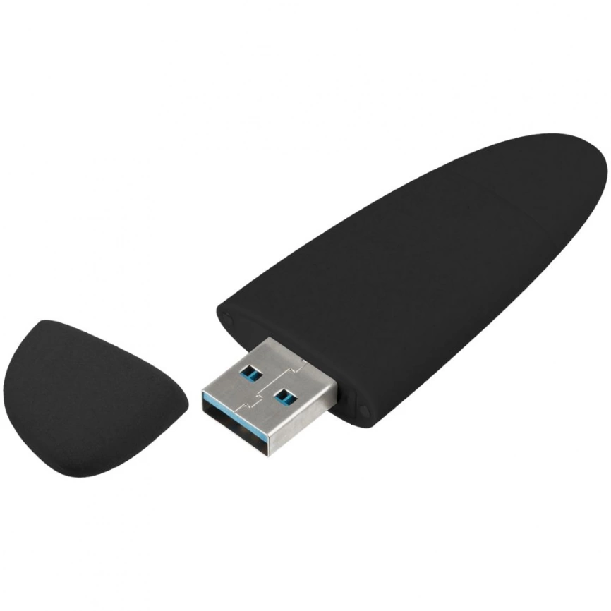 Флешка Pebble Type-C, USB 3.0, черная, 32 Гб фото 2
