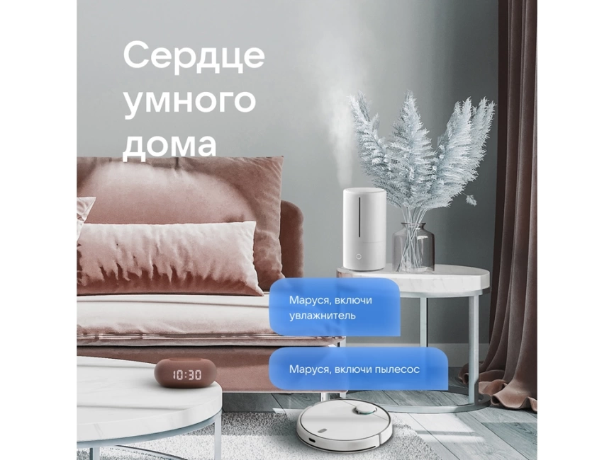 Умная колонка VK Капсула Мини с голосовым помощником Марусей, терракотовый фото 11