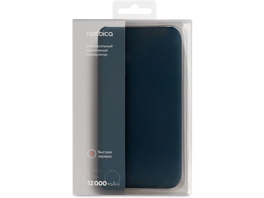 Внешний аккумулятор Rombica NEO NS120N Quick, 12000 mAh, темно-синий фото 6