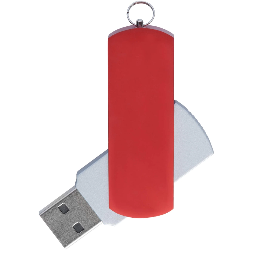 Флешка ELEGANCE COLOR Серебристая с красным 4026.06.03.16ГБ фото 1