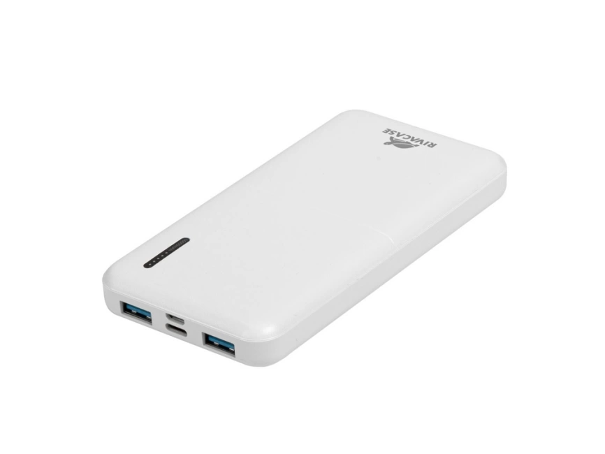 RIVACASE VA2532 (10000 мАч) QC/PD 20W внешний аккумулятор с дисплеем, белый 12/48 фото 7