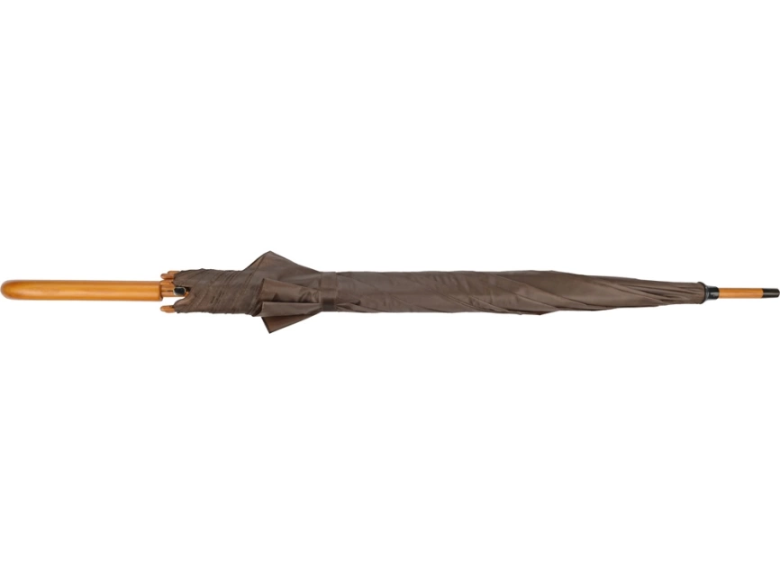Зонт-трость Радуга, коричневый фото 5