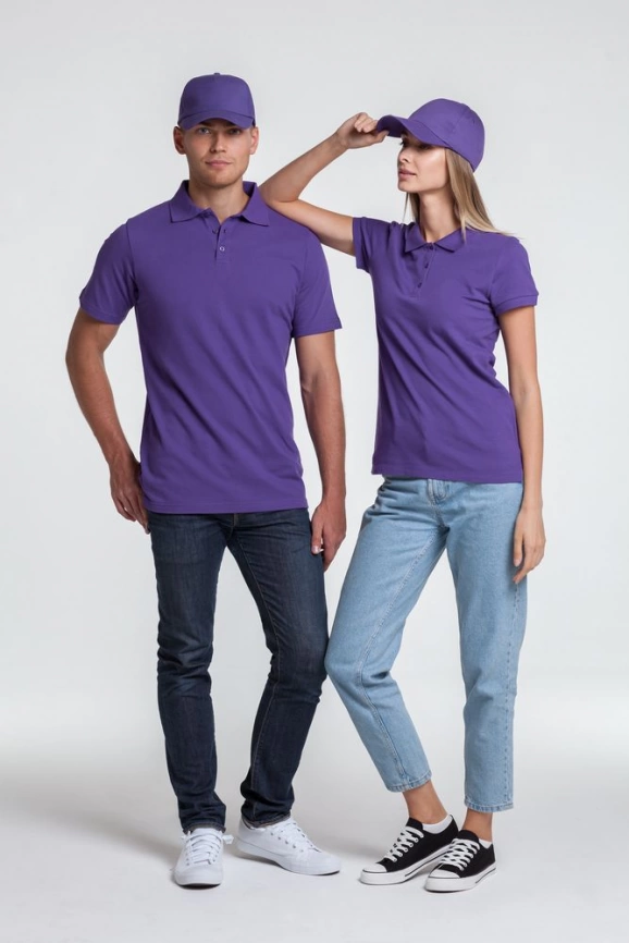 Рубашка поло женская Virma lady, фиолетовая, размер XL фото 6