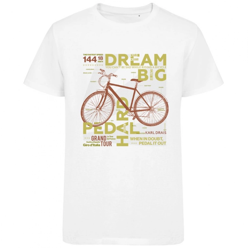Футболка Bicycle, белая, размер M фото 1