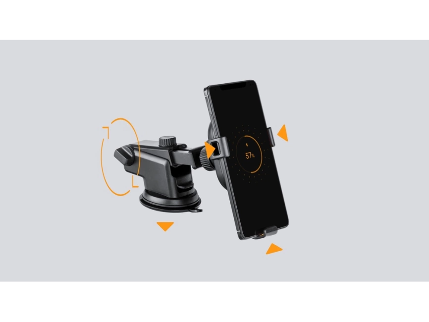 Беспроводное зарядное устройство  Rombica NEO Clip, черный фото 5