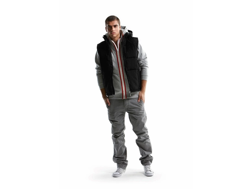 Жилет мужской, Slazenger, черный/золотисто-желтый фото 3