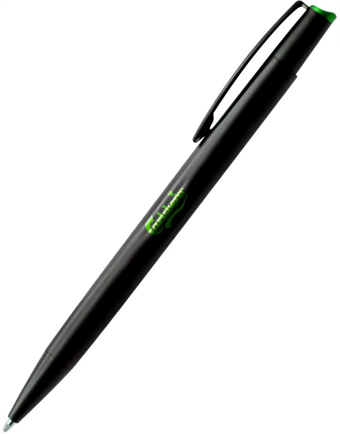 Ручка металлическая Grave шариковая, зелёная фото 1