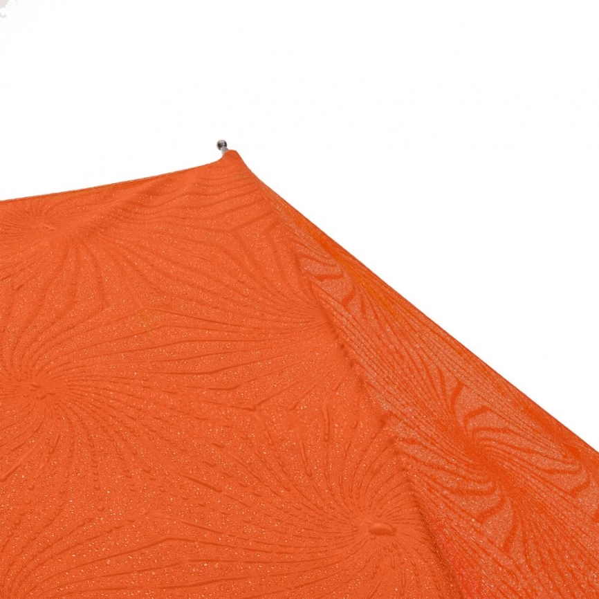 Зонт-трость Magic с проявляющимся цветочным рисунком, оранжевый фото 2