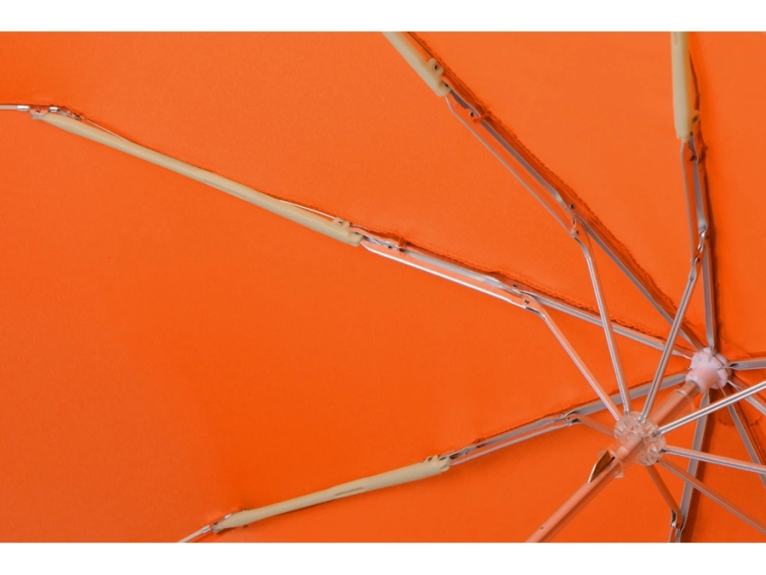Зонт складной Tempe, механический, 3 сложения, с чехлом, оранжевый фото 7