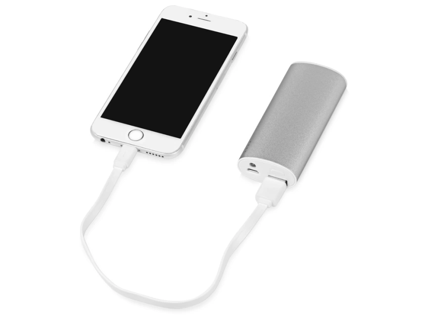 Портативное зарядное устройство Квазар, 4400 mAh, серебристый фото 2