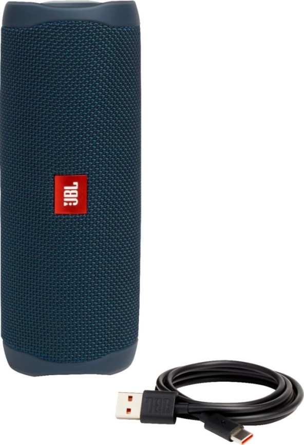 Беспроводная колонка JBL Flip 5, синяя фото 5