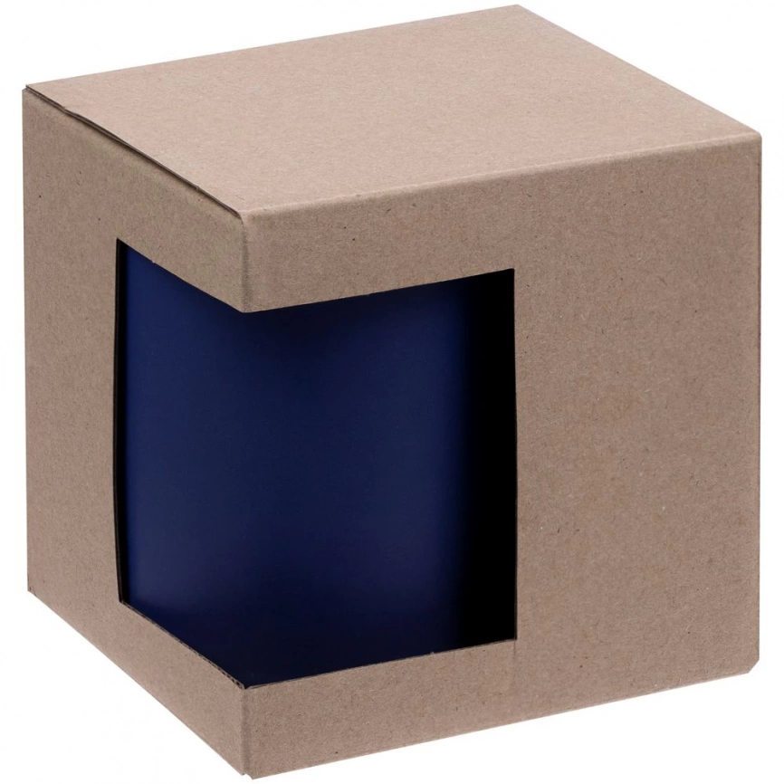 Коробка для кружки с окошком, крафт, ver.2 фото 1