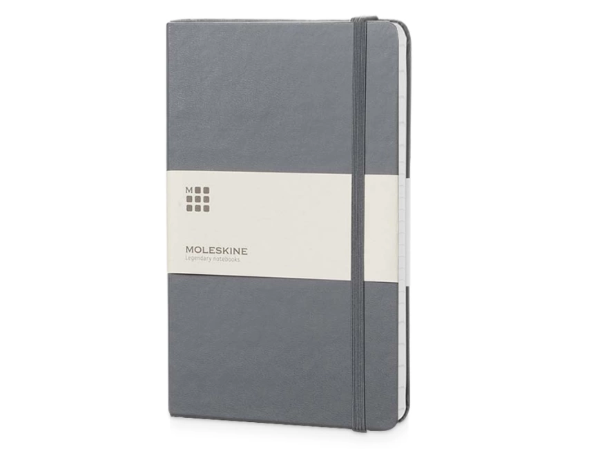 Записная книжка Moleskine Classic (в линейку) в твердой обложке, Large (13х21см), серый фото 1