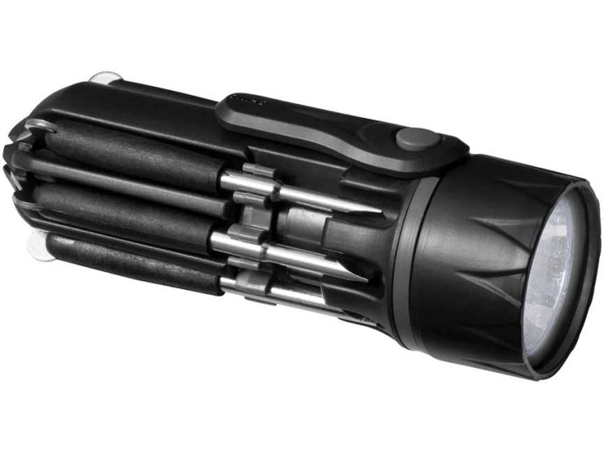 Фонарик с отвертками Spidey 8 в 1, черный фото 1