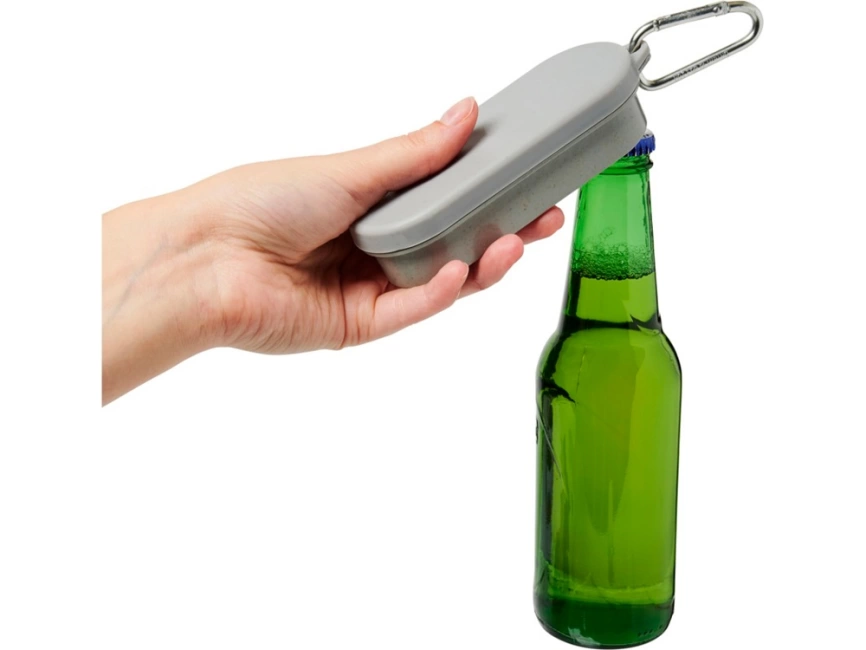 Столовый прибор Giles из пшеничной соломы с открывалкой для бутылок, серый фото 4