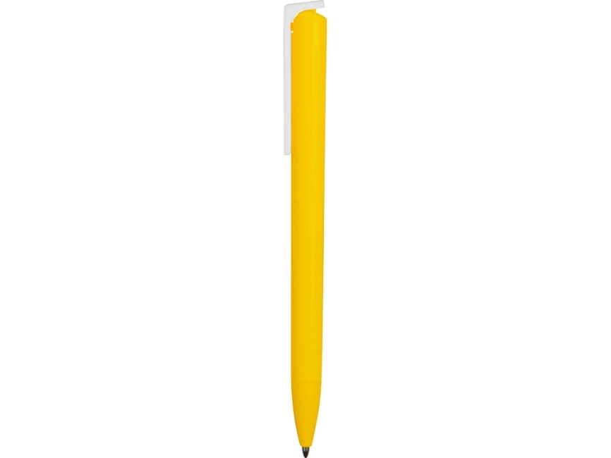 Ручка пластиковая шариковая Fillip, желтый/белый фото 5