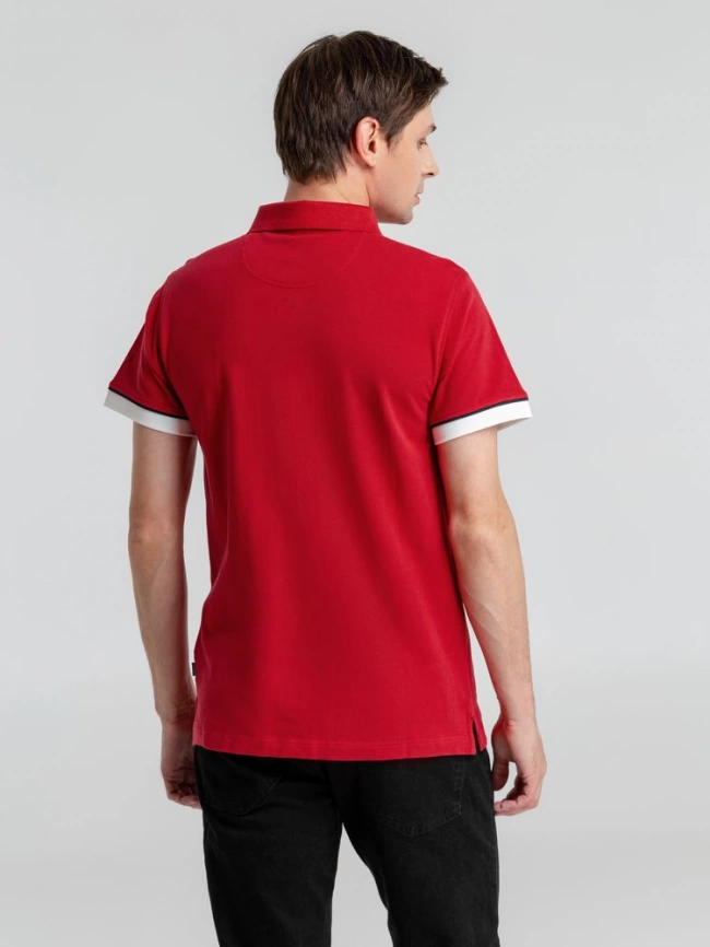 Рубашка поло мужская Anderson, красная, размер XXL фото 8