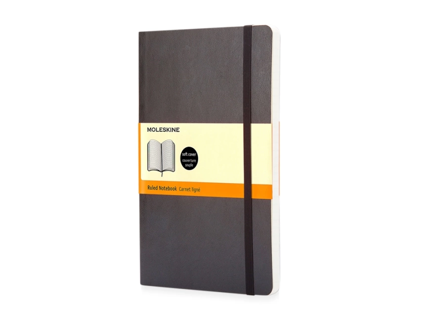 Записная книжка Moleskine Classic Soft (в линейку), Large (13х21см), черный фото 1