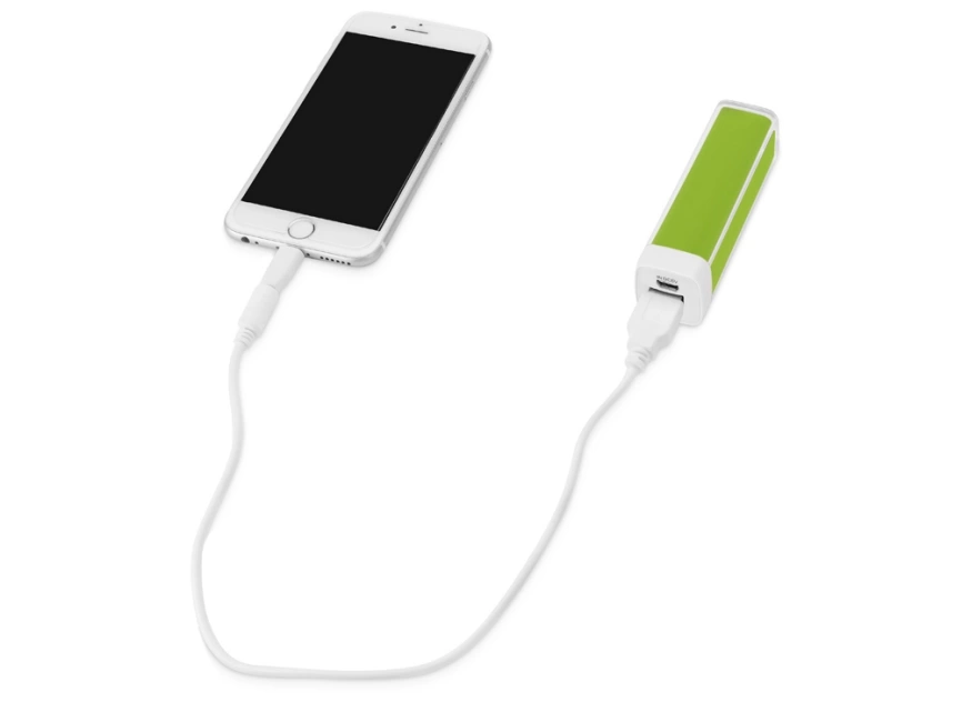 Портативное зарядное устройство Ангра, 2200 mAh, зеленое яблоко фото 2