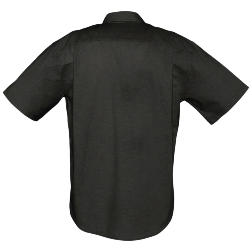 Рубашка мужская с коротким рукавом Brisbane черная, размер S фото 2