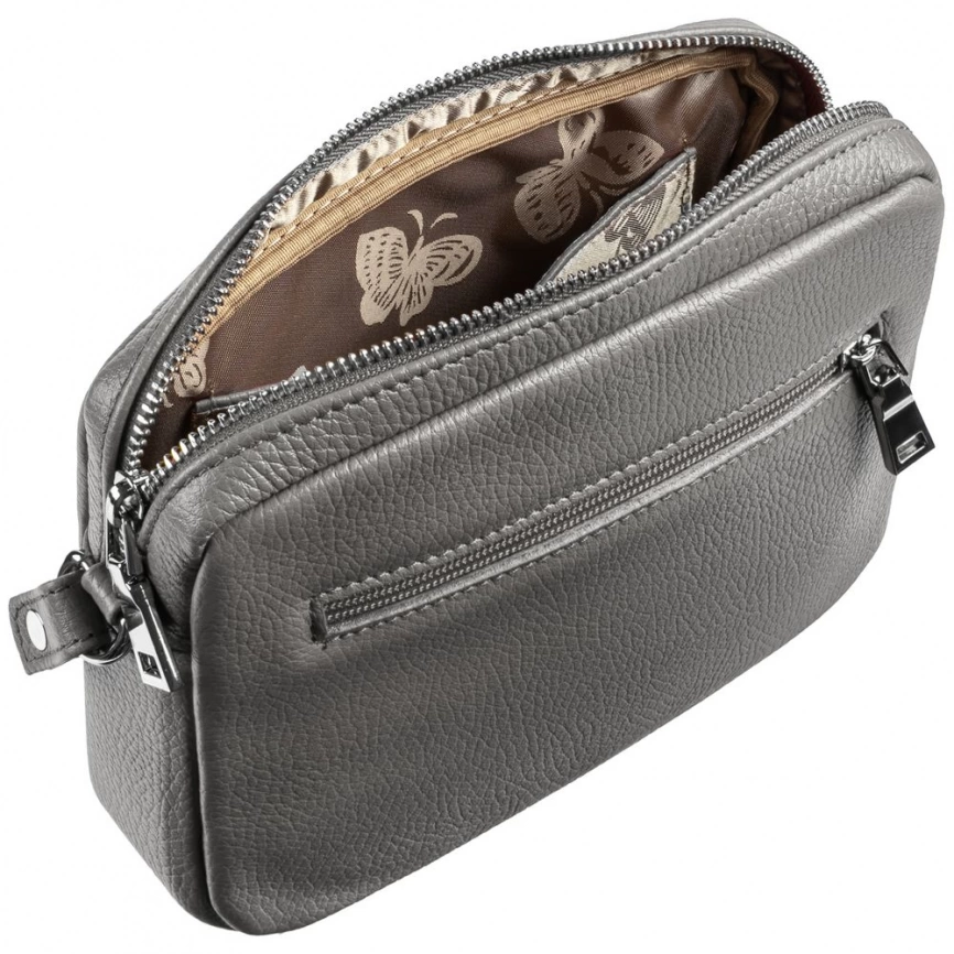 Сумка через плечо Сomodo, серая фото 4