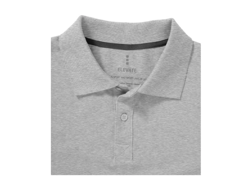 Рубашка поло Seller мужская, серый меланж фото 5