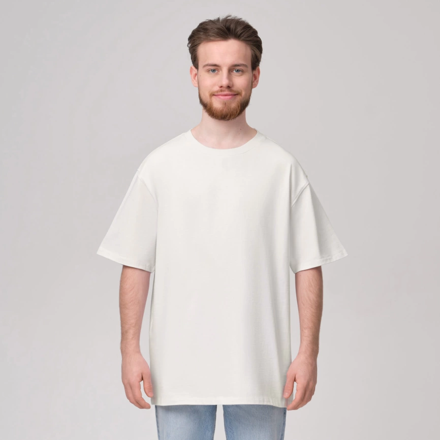 Футболка унисекс RUST, 100% хлопок, 240 гр., белая (теплого оттенка), размер M фото 1