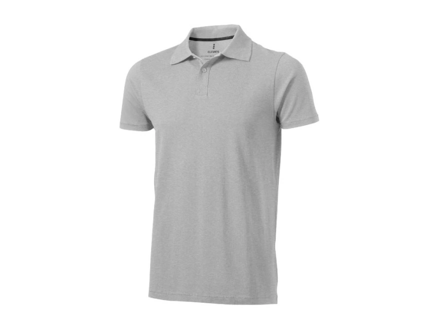 Рубашка поло Seller мужская, серый меланж фото 1