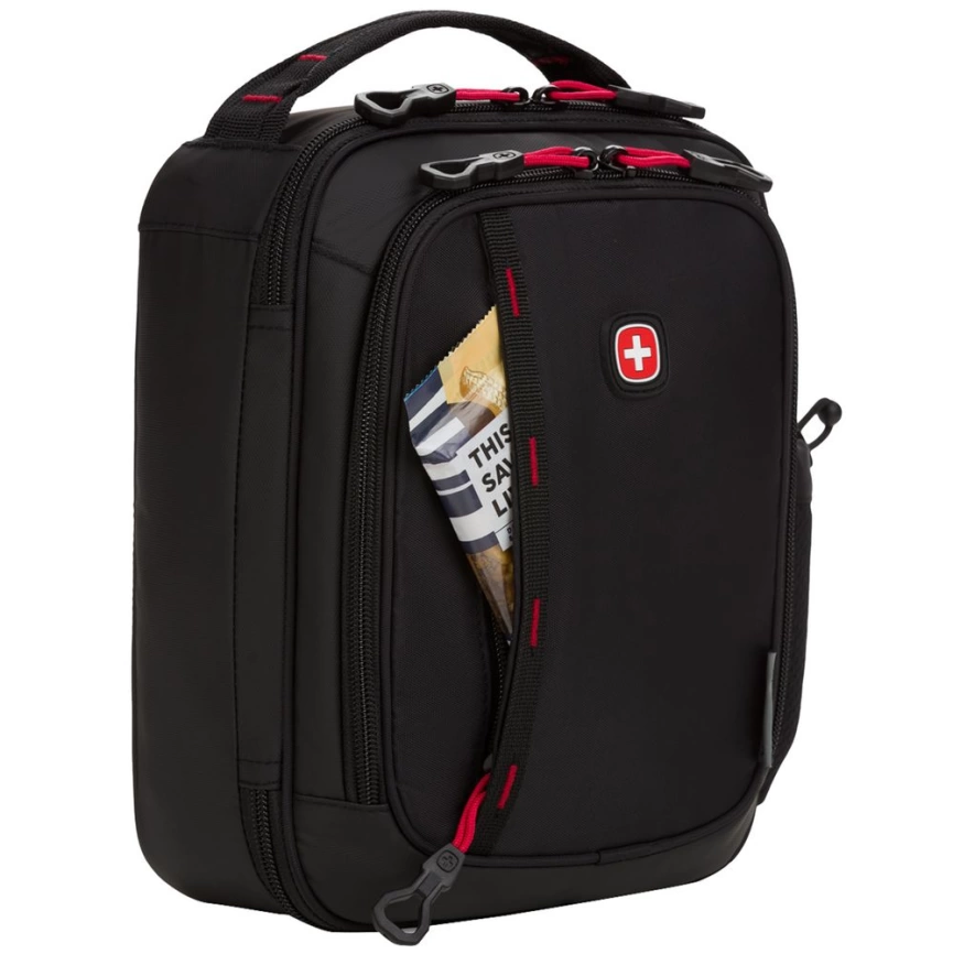 Термосумка для ланча Swissgear Pocket, черная фото 6