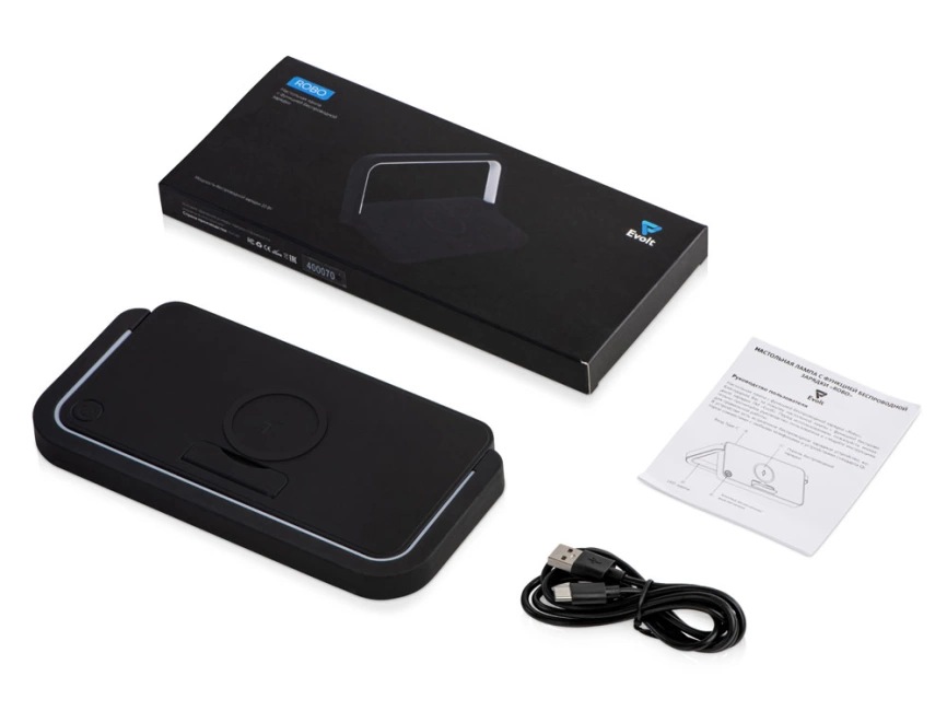 Беспроводная зарядка с лампой Robo, 10 W фото 16