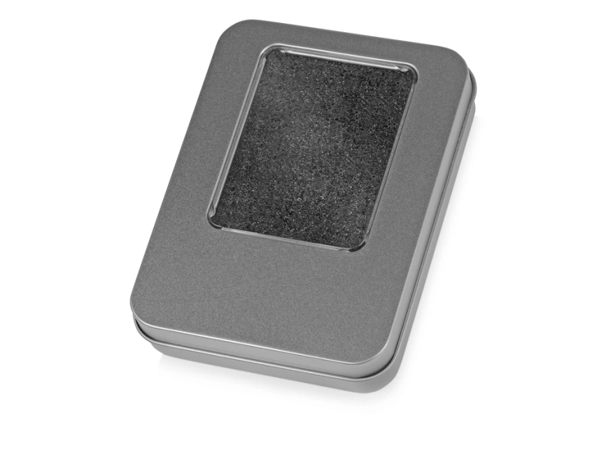 Подарочная коробка для флеш-карт Сиам, серебристый фото 1