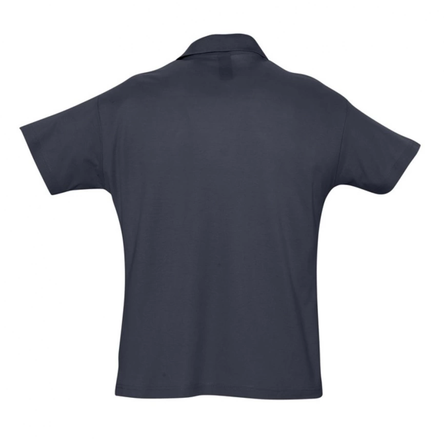 Рубашка поло мужская Summer 170 темно-синяя (navy), размер L фото 2