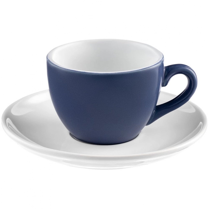 Чайная пара Cozy Morning, синяя с белым фото 1