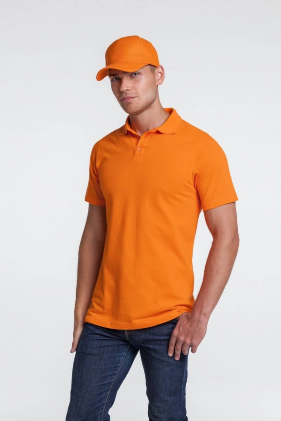 Рубашка поло мужская Virma light, оранжевая, размер XXL фото 5