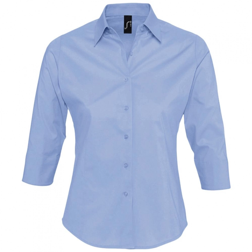 Рубашка женская с рукавом 3/4 Effect 140 голубая, размер XS фото 1