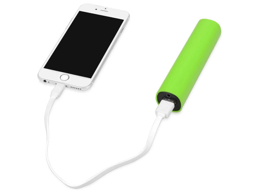 Портативное зарядное устройство Мьюзик, 5200 mAh, зеленое яблоко фото 3