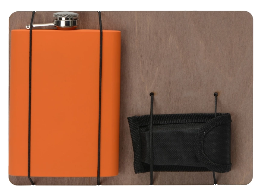 Подарочный набор Путешественник с флягой и мультитулом, оранжевый фото 3
