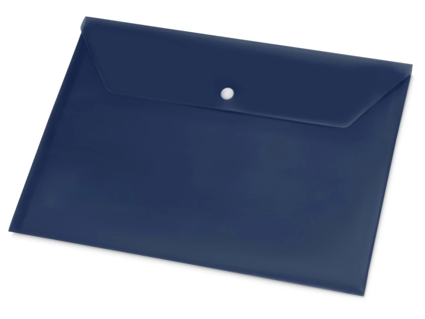 Папка-конверт А4 с кнопкой, синий фото 1