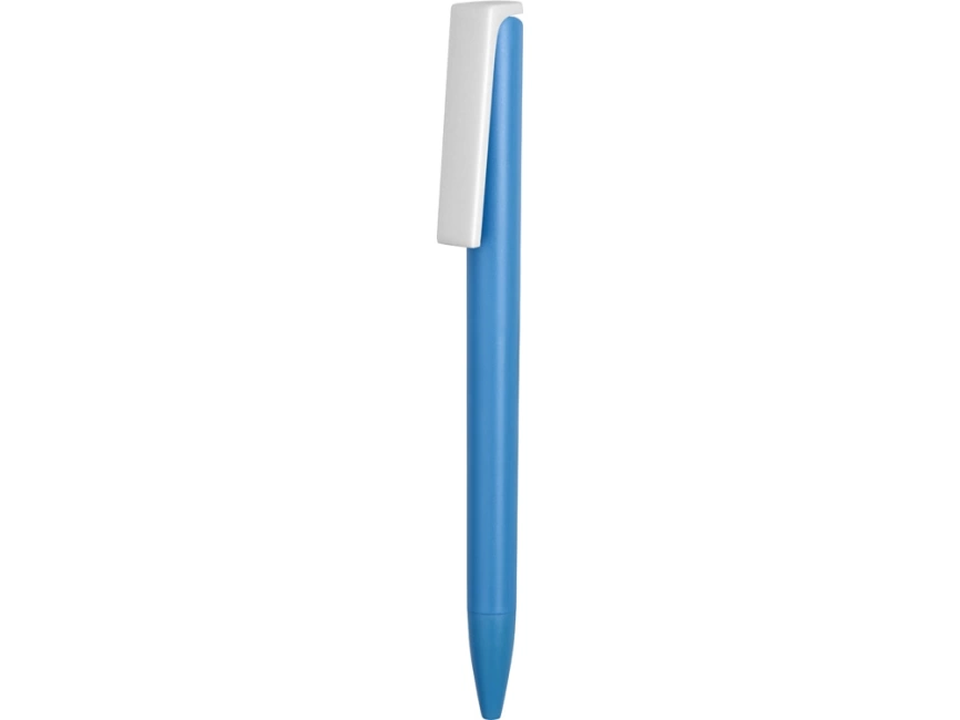 Ручка пластиковая шариковая Fillip, голубой/белый фото 2