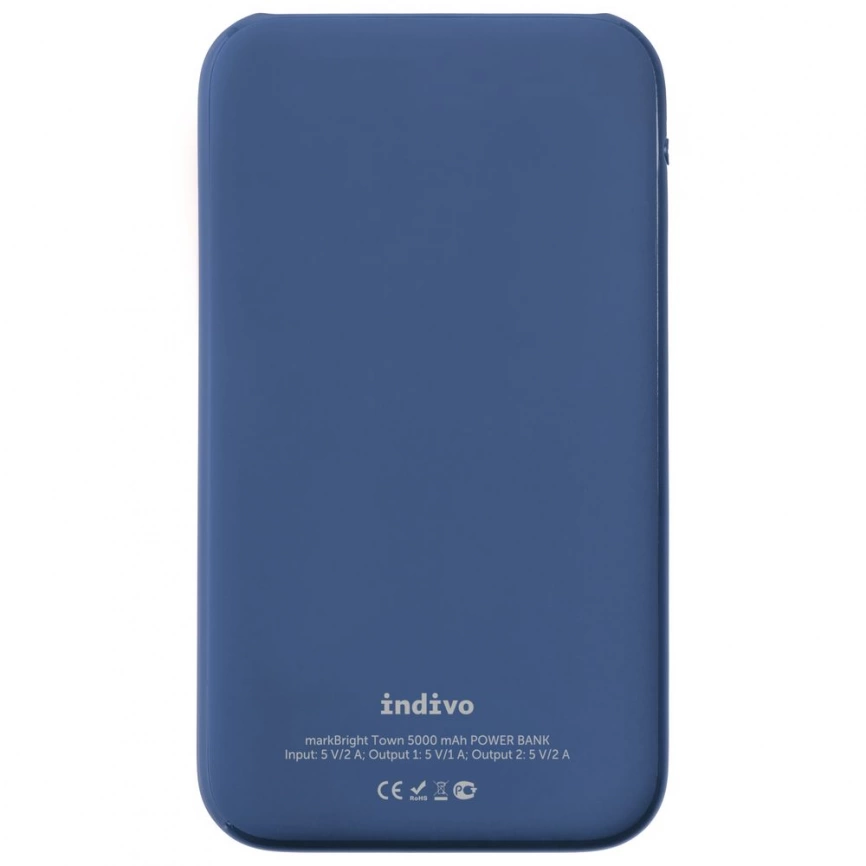 Аккумулятор с подсветкой markBright Town, 5000 мАч, синий фото 3