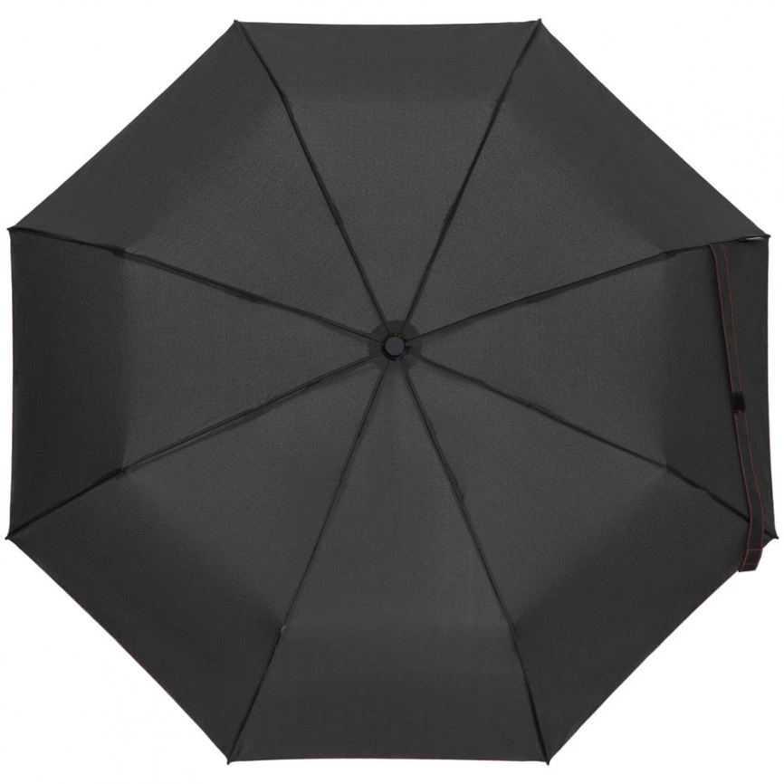 Зонт складной AOC Mini с цветными спицами, красный фото 8