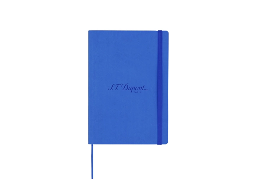 Блокнот Notebook, голубая искусcтвенная кожа с логотипом Dupont, формат А5, бумага: линованная фото 1