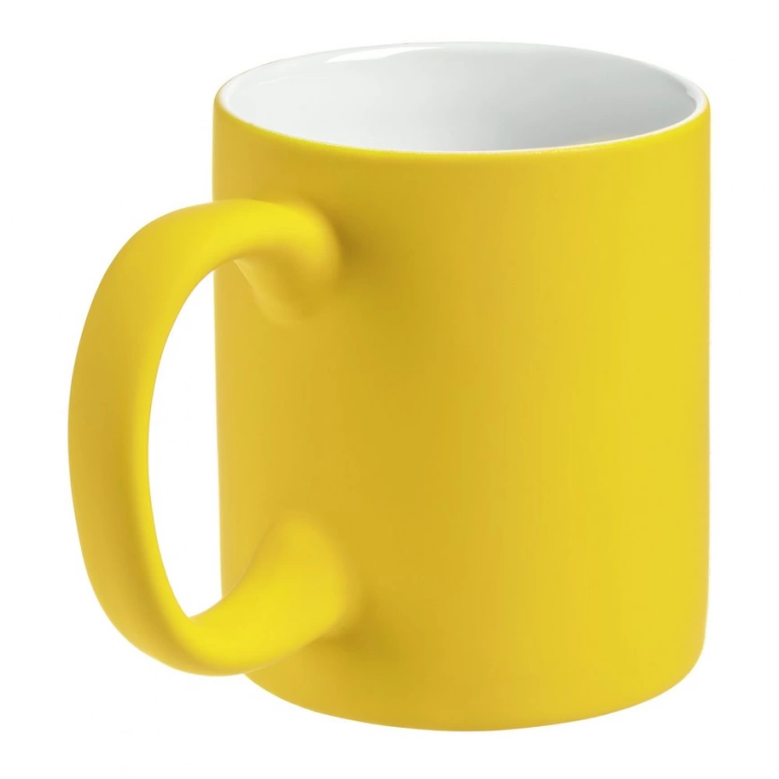 Кружка Sippy c покрытием софт-тач, 340 мл., желтая фото 2