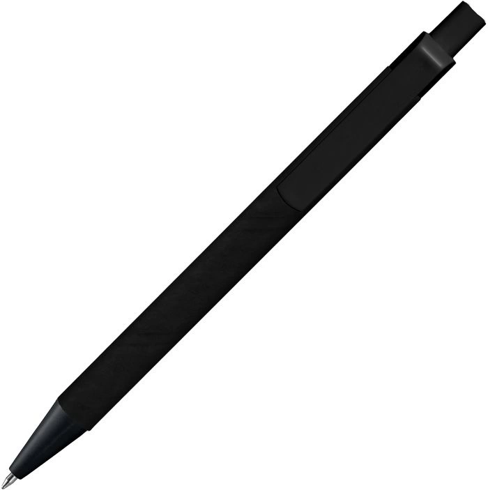 Ручка картонная VIVA NEW, чёрная с черными деталями фото 3